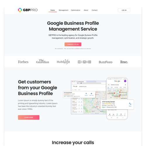 Google Business Profile Management Website