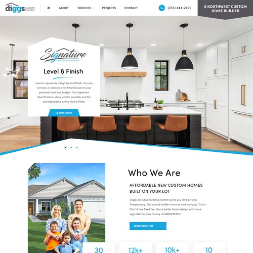Diggs Custom Homes Website