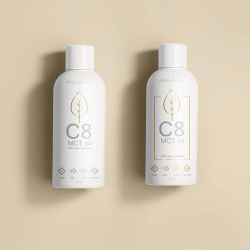 Bottle packaging minimalist