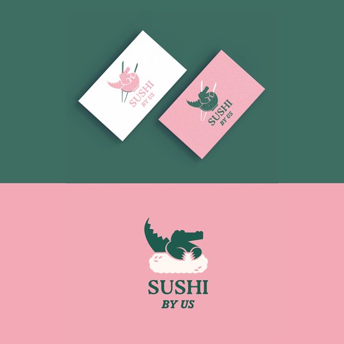 Pink Cocodrilo sushi logo
