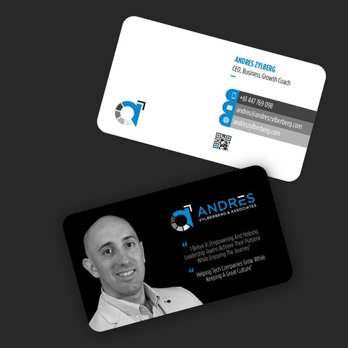 Innovative Business card for a business high growth coach