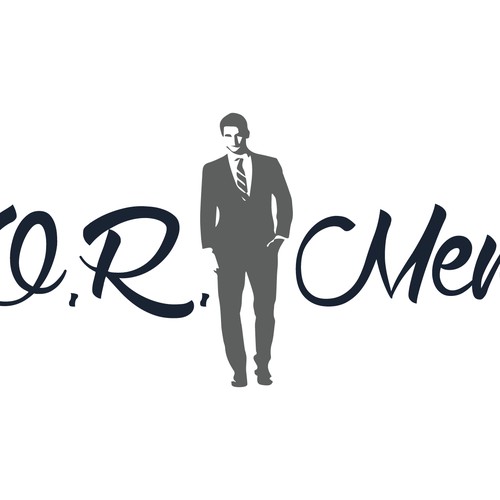 Create a stylish, modern men's fashion logo for O.R.Men