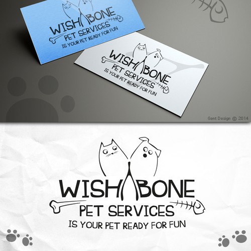 Create a logo for Wishbone Pet Services