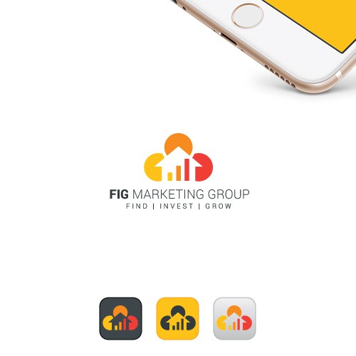 Unique Financial Investment Logo