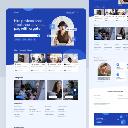 Freelance marketplace website
