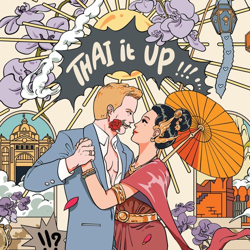 Thai it Up Wedding illustration