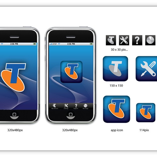 Mobile App Logo and Screen