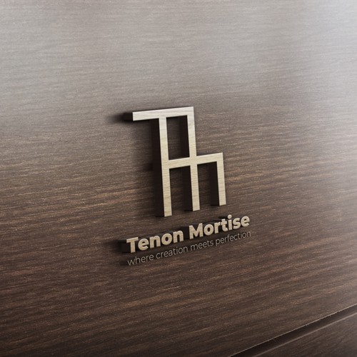 T+M for Tenon Mortise Logo, a wooden handcrafts studio