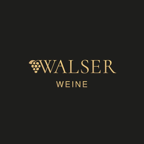 Elegant and luxury logo for Walser Weine 