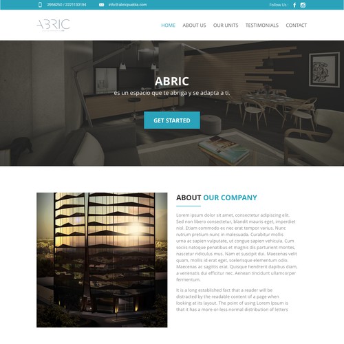 Apartement Landing Page