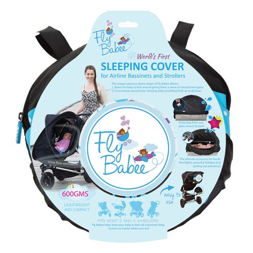 Packaging for Sleeping Cover for Airplane Bassinets and Strollers