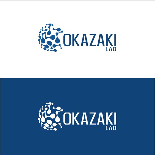 Concept logo design for university lab researching artificial intelligence, especially computers that understand words.