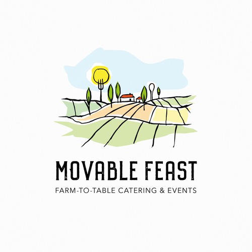 Logo for a catering company