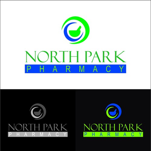 Create a logo for an old fashioned neighborhood pharmacy