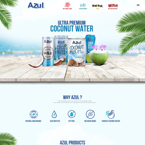 Food and drink beverages website design