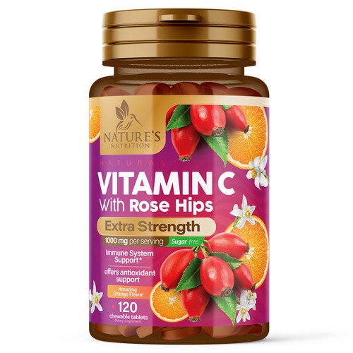 Vitamin C Label Design