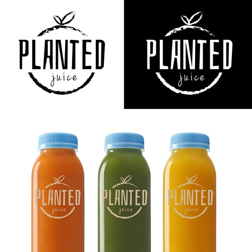 Logo design for fresh-pressed juices - Planted