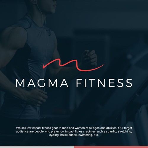 Magma Fitness - logo for health and fitness ecommerce store