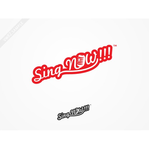 Sing NOW!!! logo concept