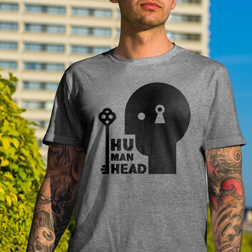 t-shirt design "Human head"