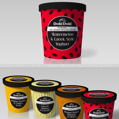 Design luxurious, premium sophisticated Ice Cream packaging