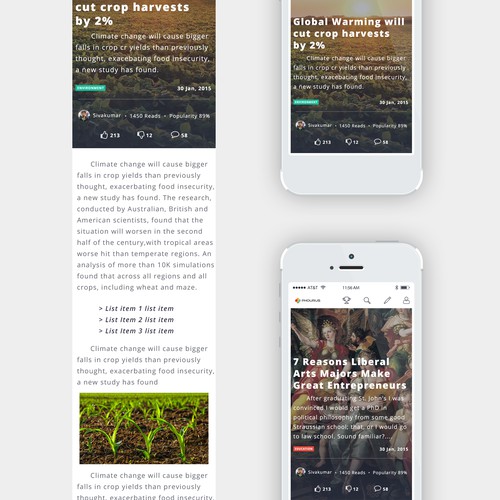 Article Design - Responsive Layout