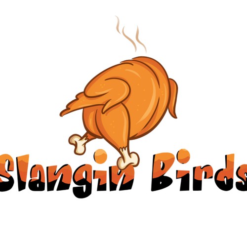 Hot chicken fast food logo