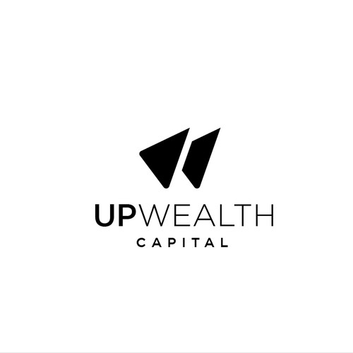 minimal logo for upwealth capital