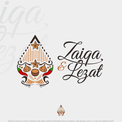 Logo design for Zaiqa & Lezat