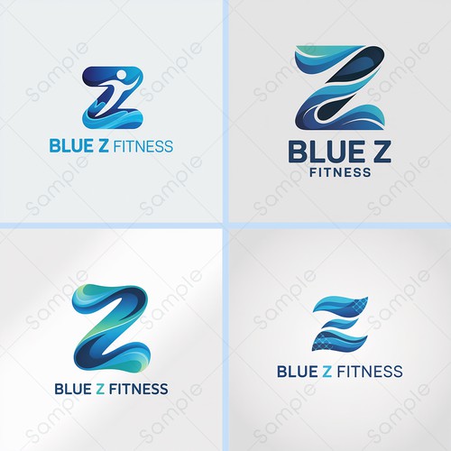 Blue Z Fitness establishing branding with logo
