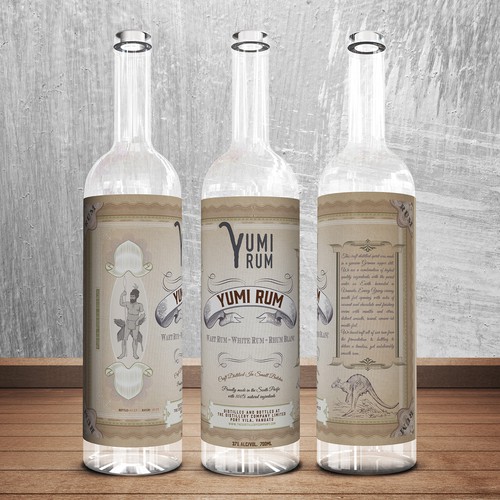 Rum label design