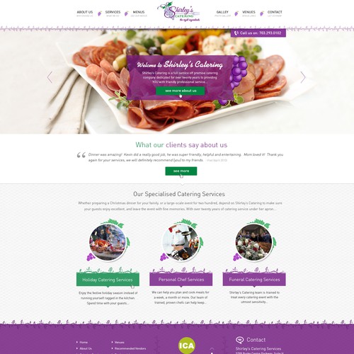 Catering website