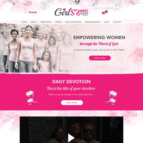 Website for a Christian Women's Ministry