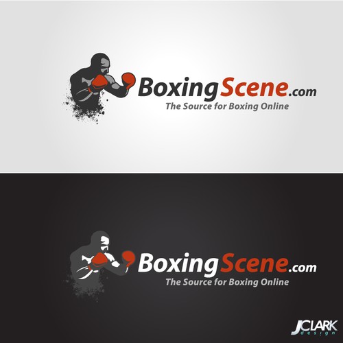 The winning design for BoxingScene.com