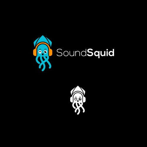 Fun New Logo for Sound Squid