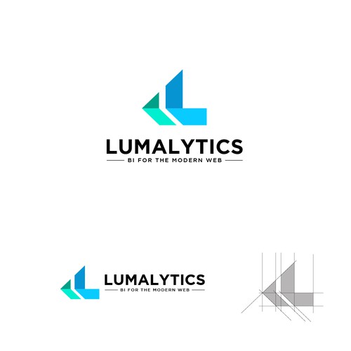 L Modern Logo Design