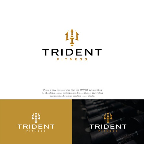 Logo concept for trident fitness