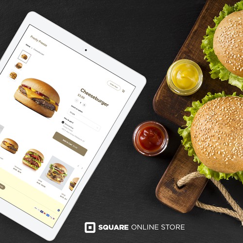 Burger Food for Square Online Store