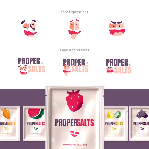 Cheeky Bold Organic Logo for PROPERSALTS