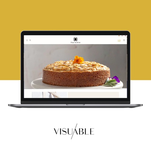 E-Commerce Shopify Website Design for an Olive Oil Cake Mix company  