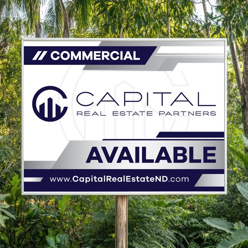 Capital Real Estate Partners – Commercial Real Estate Yard Sign Design