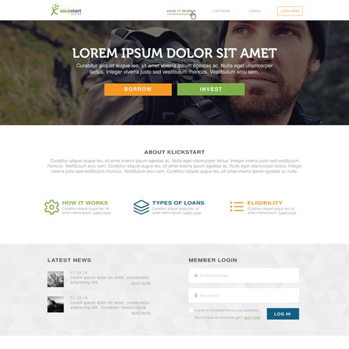 Website Landing Page Design