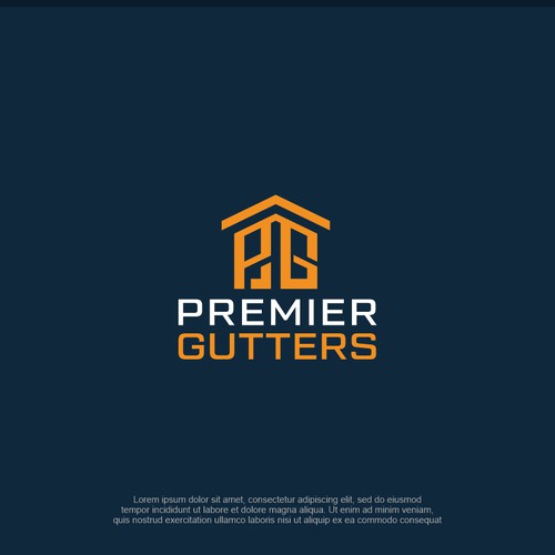 Premier Gutter Logo Concept