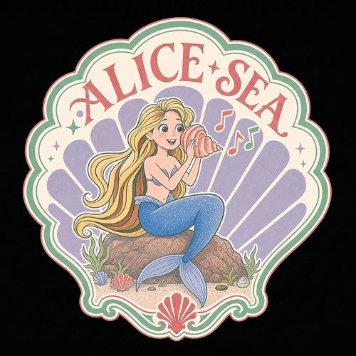 Beautiful Mermaid T shirt Design