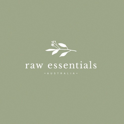 Natural cosmetics logo design