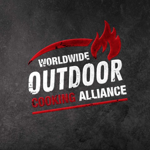 Eye catching logo for outdoor cooking enthusiasts