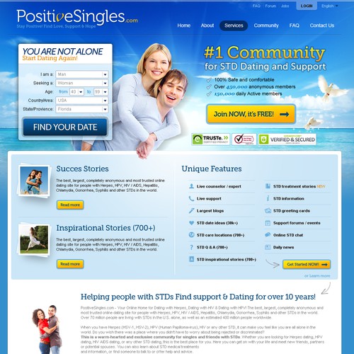Help PositiveSingles with a new website design