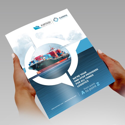 Pamphlet design for International Logistics Company