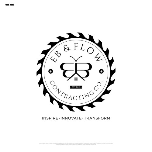 EB Butterfly Logo Concept