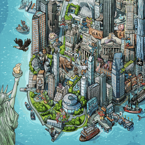 Divercity Map: The Illustrated Soul of New York City 